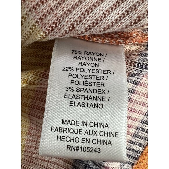 Bobeau Womens Amie Waterfall Cardigan~Size S~Navy Rust Combo~Stitch Fix L5 10 - Picture 9 of 10